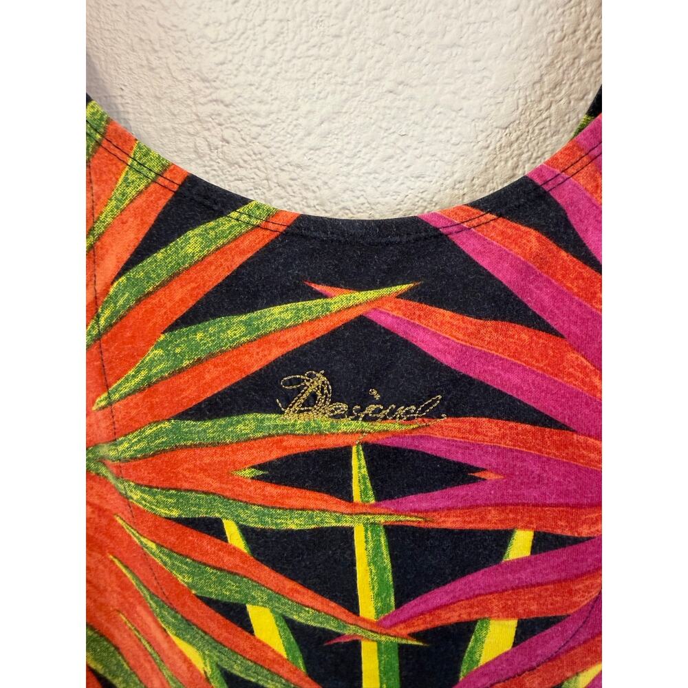 Desigual Y2K Boho Multicolor Geometric Printed Sleeveless A-Line Mini Dress XS - Picture 14 of 16